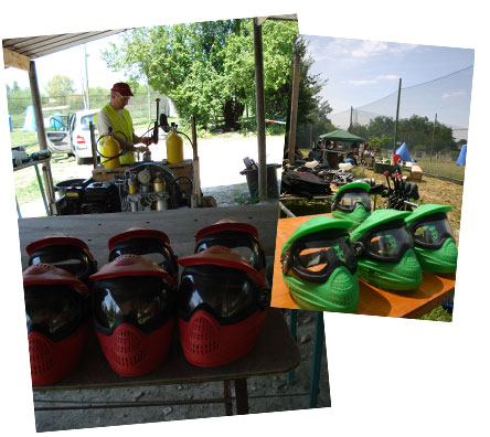 Equipement de paintball airsoft